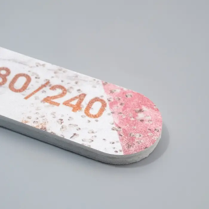 Пилка для ногтей &laquo;Пилю ногти&raquo;, прямая, 180/240 грит, 18 см, разноцветная