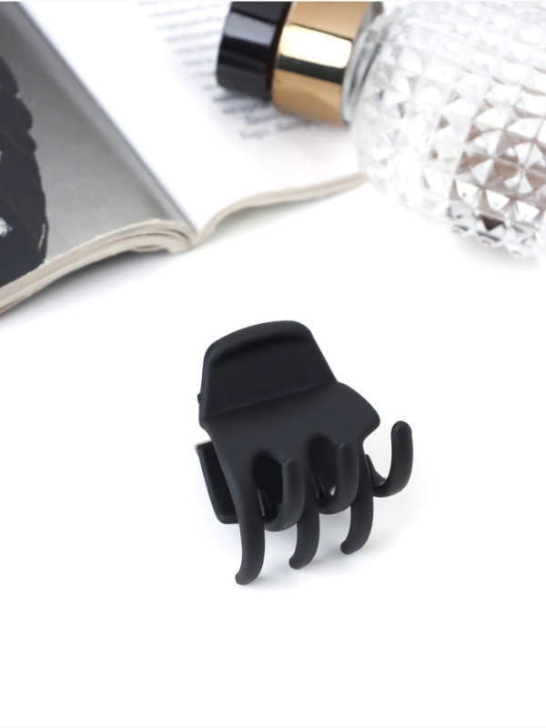 Набор для волос &laquo;Вивьен&raquo;, 4 резинки 5.5 см, краб 3 см, зубья, чёрный