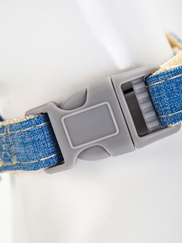 Комплект амуниции "Жаккард", поводок 120 х 1,5 см, синий