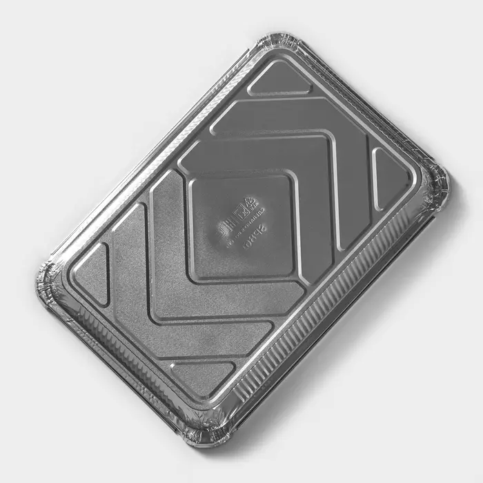 Форма для выпечки и запекания Доляна, 2.1 л, 31.5&times;21.5&times;6 см, фольга, серебристая