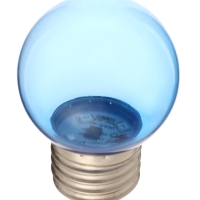 Лампа светодиодная, G45, Е27, 1.5 Вт, для белт-лайта, прозрачная, синяя, набор 10 шт