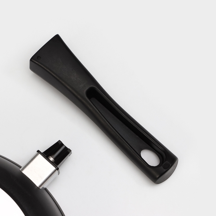 Сковорода &laquo;Традиция&raquo;, d=26 см, съёмная ручка, антипригарное покрытие, цвет чёрный