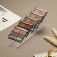 Горка для теней 4*24*7 см, 6 мест,  оргстекло 2 мм, цвет прозрачный В ЗАЩИТНОЙ ПЛЁНКЕ