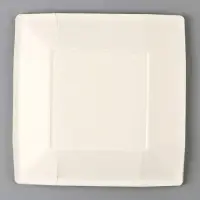 Тарелка одноразовая бумажная квадратная Happy Birthday, 21 см