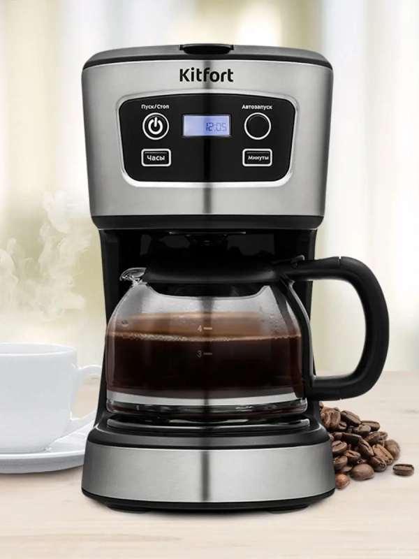Кофеварка капельная электрическая 700 Вт - 0.7 л КТ-738