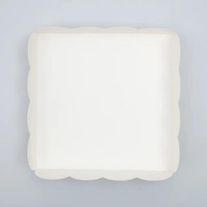 Коробка для печенья, &laquo;Горох&raquo;, белая, 12&times;12&times;3 см