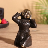 Сувенир бронза "Монах" 7х6х10 см