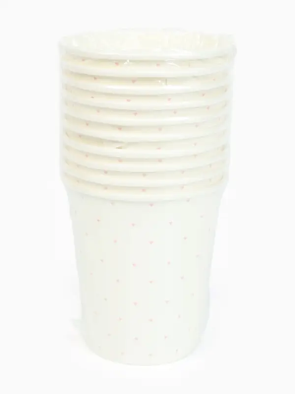 Стакан одноразовый бумажный &laquo;С Днём рождения&raquo;, белый, 250мл