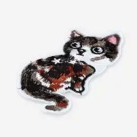 Термоаппликация &laquo;Кошка&raquo;, 9.7&times;4.5 см, серая