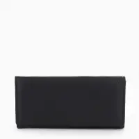 Кошелек жен 06-01-01 Июнь2522, 19*3*10 см, 3 отд+отд/молн, д/карт, д/монет, на магните черн   109097