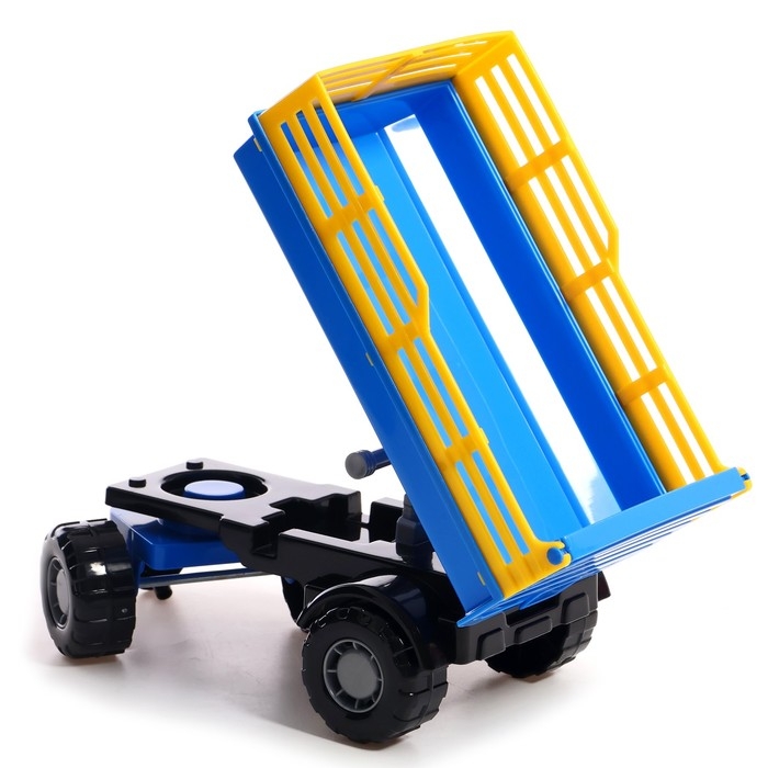 Трактор с прицепом №2 и ковшом &laquo;Мастер&raquo;, цвета МИКС