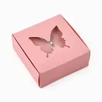 Коробка под бижутерию с окном &laquo;Бабочка&raquo;, 7.5 х 7.5 х 3 см