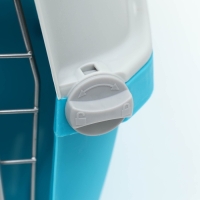 Переноска для животных пластиковая 47 х 30 х 35 см, вес до 9 кг, синяя