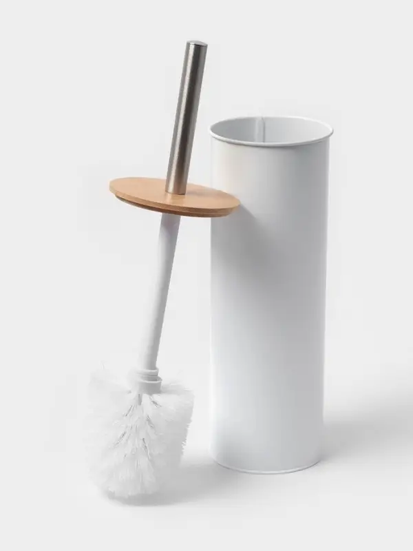 Ёршик для унитаза SAVANNA BAMBOO, 9.5&times;38 см, белый