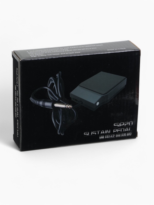 Педаль сустейна Music Life SP20 для цифрового пианино, серая, 10 х 7,5 см