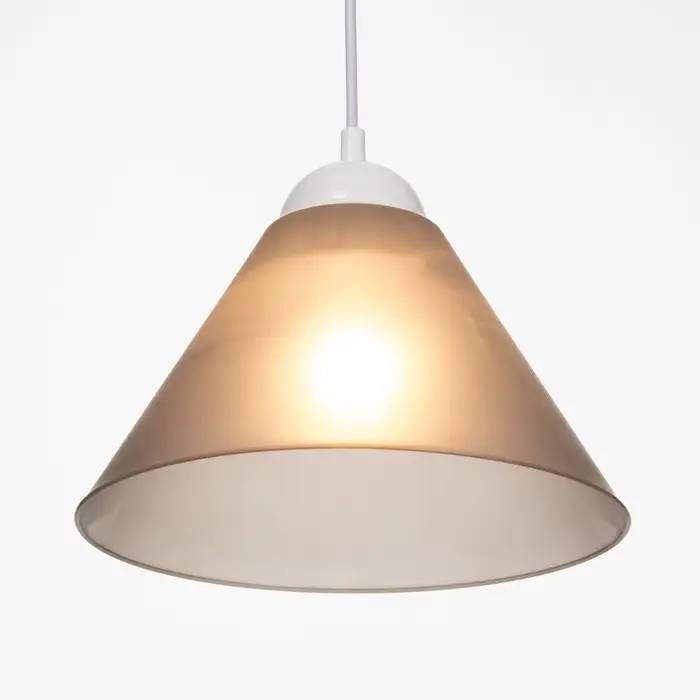 Плафон отдельный &laquo;Конус&raquo;, Е27, дымчатый, 25&times;25&times;15 см