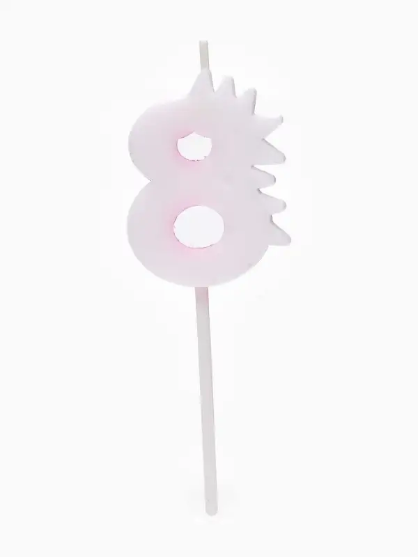 Свеча для торта цифра 8 &laquo;Зверюшки&raquo;, 5 см