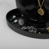 Бюст для украшений, 21&times;13,5&times;33 см, цвет чёрный