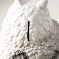 Копилка "Сова" 15 см, белый