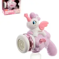 Генератор мыльных пузырей "Единорог на облачке", световые эффекты, работает от батареек