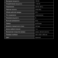 Микроволновая Печь HYM-D3037 20л. 700Вт