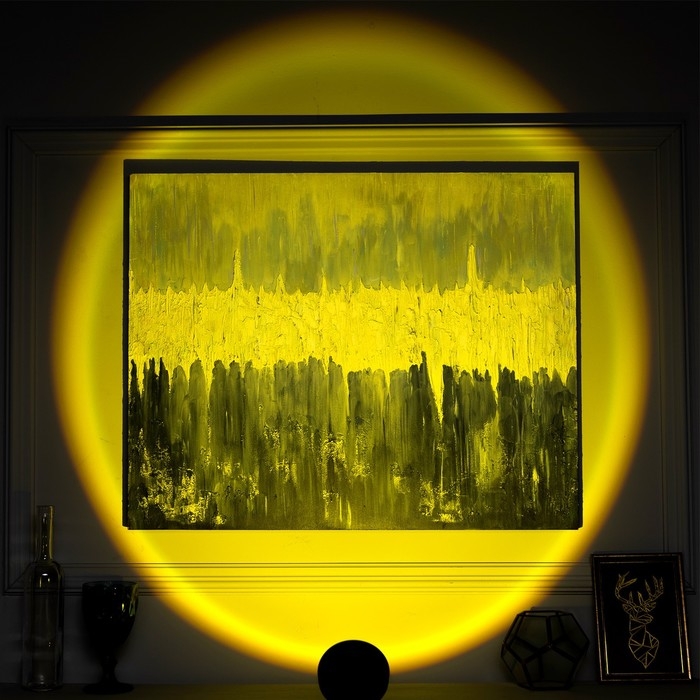 Световой прибор &laquo;Закат&raquo;, 5 картриджей, свечение тёплое белое, 5 В