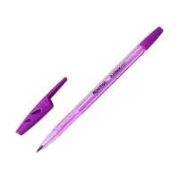 Ручка шариковая Berlingo Tribase Neon, стержень синий 0.7, корпус МИКС