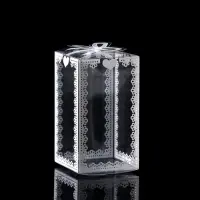 Складная прозрачная коробка из PVC, для упаковки подарков, 6&times;6&times;10.5 см