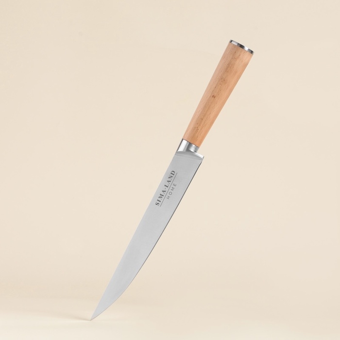 Нож кухонный разделочный SL Home &laquo;Калабрия&raquo;, нержавеющая сталь, 20,5 см, бежевый