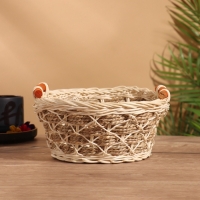 Корзина плетеная 23x22x11 см, ротанг