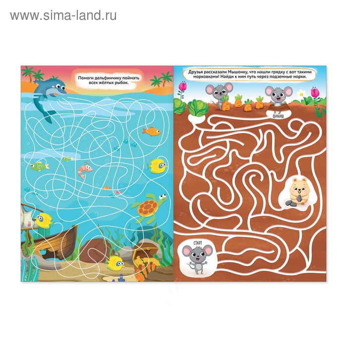 Книги &laquo;Суперлабиринты&raquo;, набор, формат А4, 2 шт. по 16 стр.