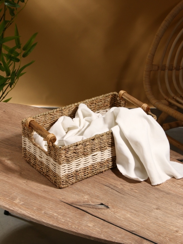 Корзина плетеная 36x21x15 см, сиграсс