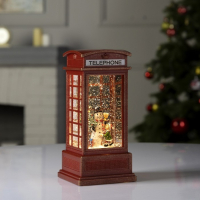 Светодиодная фигура &laquo;Девочка и снеговик&raquo; 9 &times; 20 &times; 8 см, пластик, батарейки ААх3 (не в комплекте), USB, свечение тёплое белое