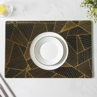 Набор салфеток сервировочных Magistro, 4 шт, 45&times;30 см, цвет чёрный