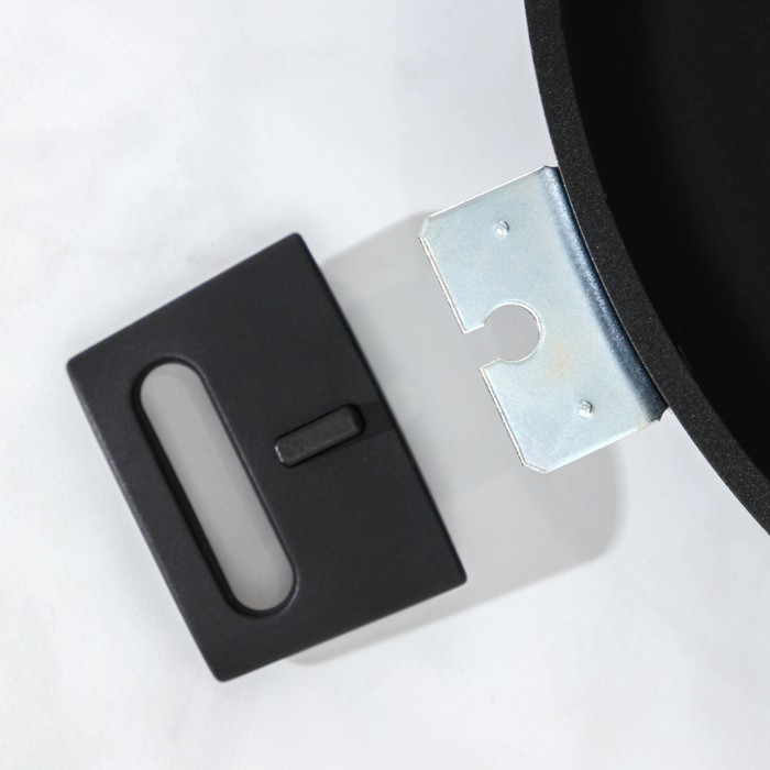 Сковорода KUKMARA &laquo;Традиция&raquo;, d=30 см, h=8.5 см, съёмные ручки, антипригарное покрытие, алюминий, чёрная