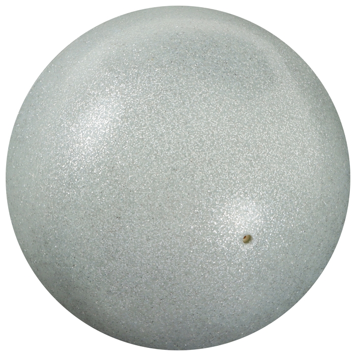 Мяч для художественной гимнастики Grace Dance, d=16,5 см, цвет серебряный с блеском