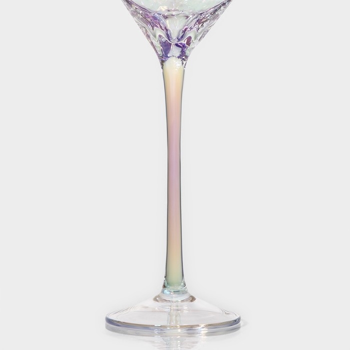 Набор бокалов для шампанского стеклянный Magistro &laquo;Дарио&raquo;, 180 мл, 7&times;27,5 см, 6 шт, цвет перламутровый