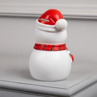 Светодиодная фигура &laquo;Снеговик&raquo; 9 &times; 20 &times; 9 см, пластик, батарейки LR44х3 (в комплекте), свечение тёплое белое