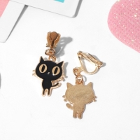 Клипсы детские &laquo;Выбражулька&raquo; котята, цвет чёрный в золоте