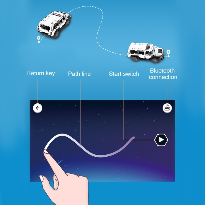 Конструктор радиоуправляемый &laquo;Внедорожник&raquo;, 575 деталей, 2 варианта управления