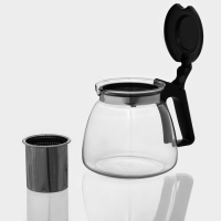 Набор чайный из стекла &laquo;Клео&raquo;, 5 предметов: чайник 900 мл, 4 кружки 150 мл