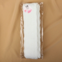 Кружево шитьё, 45 мм &times; 13 &plusmn; 1 м, цвет белый