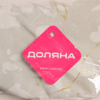 Органайзер подвесной с карманами Доляна &laquo;Мрамор&raquo;, 3 отделения, 20&times;58 см, цвет бежевый