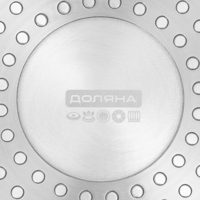 Сковорода Доляна &laquo;Первый дом&raquo;, d=20 см, антипригарное покрытие, индукция, цвет чёрный