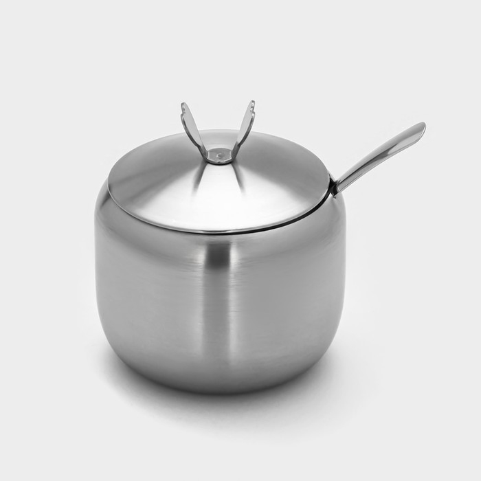 Сахарница из нержавеющей стали &laquo;Нежа&raquo;, 300 мл, 11&times;8,5 см