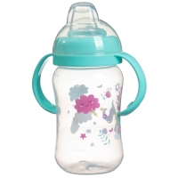 Поильник-непроливайка, мягкий носик, от 9 мес., 270 мл., &laquo;Единорог&raquo;, M&B