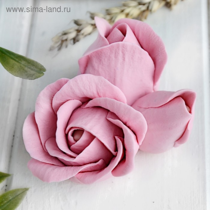 Силиконовая форма для мыла &laquo;Бутон розы тройной&raquo;