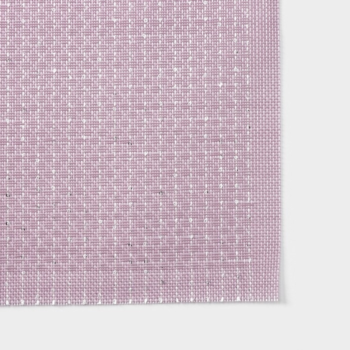 Салфетки сервировочные на стол Доляна, 4 шт, 45&times;30 см, ПВХ, цвет розовый