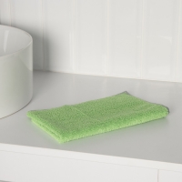 Тряпка для пола Raccoon, 250 г/м&sup2;, 50&times;30 см, микрофибра, с оверлоком, 1 шт, цвет зеленый