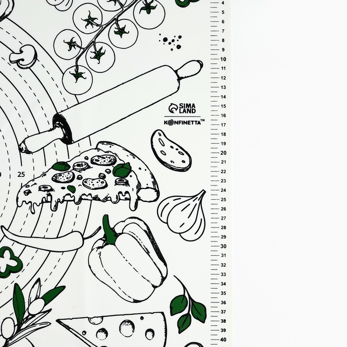 Силиконовой коврик для выпечки &laquo;Pizza time&raquo;, 50 х 70 см